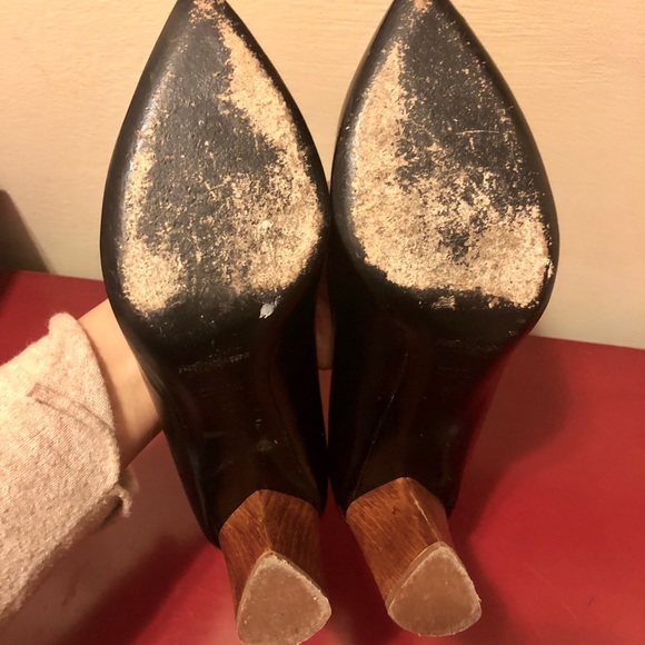 YSL wooden heel black pumps - Picture 6 of 6